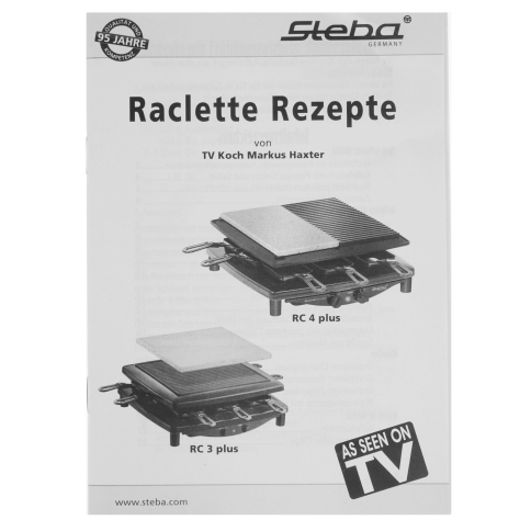 Раклетница Steba RC 7 Steel DELUX серебристый