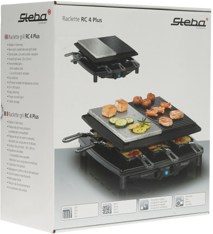 Раклетница Steba RC 4 Plus DELUX серебристый