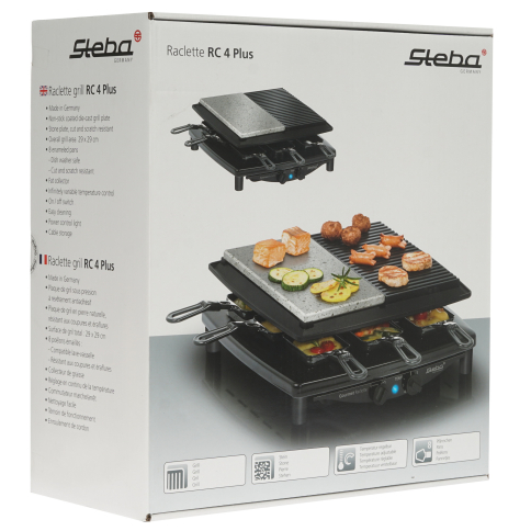 Раклетница Steba RC 4 Plus DELUX серебристый