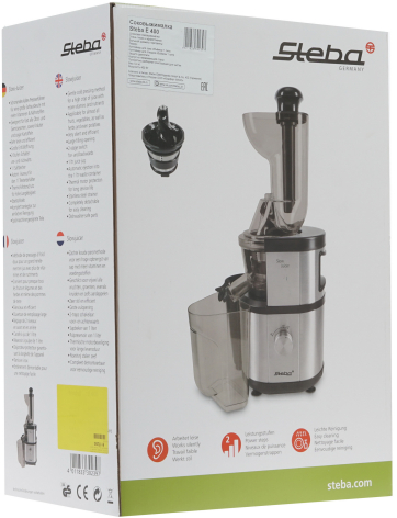 Соковыжималка шнековая  Steba E 400 серебристый