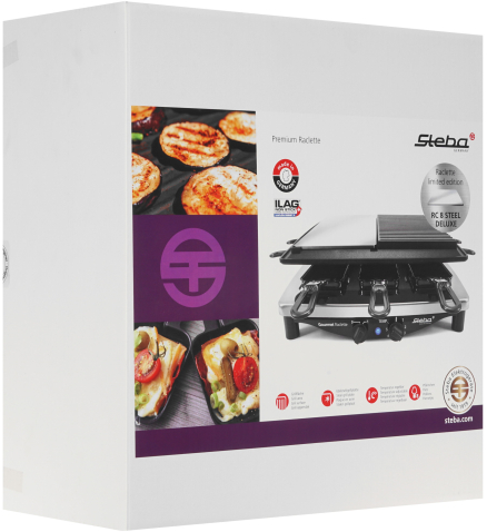 Раклетница Steba RC 8 Steel DELUX серебристый Раклетница Steba RC 8 Steel DELUX серебристый