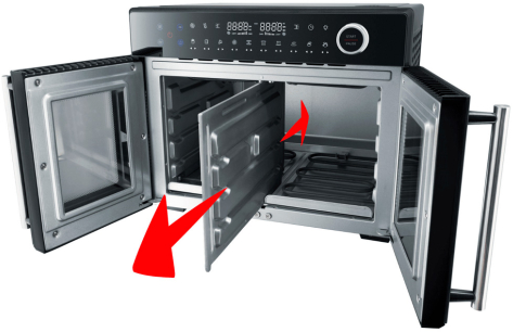 Печь-аэрогриль Steba AF 24 TRI-ZONE черная