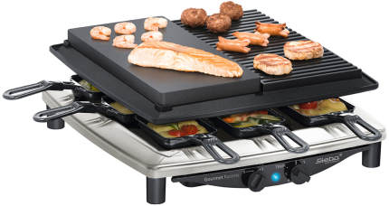 Раклетница Steba RC 4 Plus DELUX Chrome серебристый