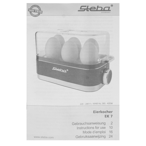Яйцеварка Steba EK 7 черный