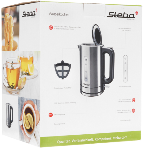 Электрочайник Steba WK 20 INOX серебристый