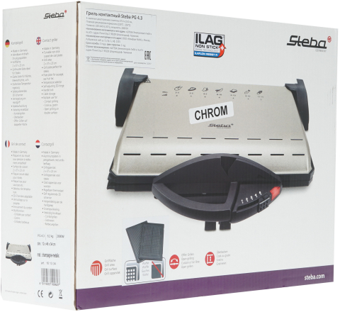 Гриль Steba PG 4.3 серебристый