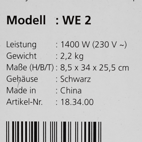 Вафельница Steba WE 2 черный