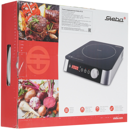 Настольная компактная плита электрическая Steba IK 55 серебристый