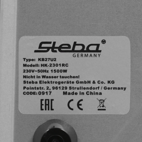 Мини-печь Steba KB 27 черный