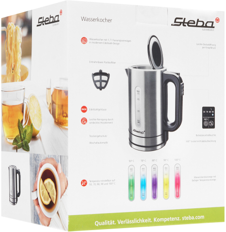 Электрочайник Steba WK 21 INOX серебристый