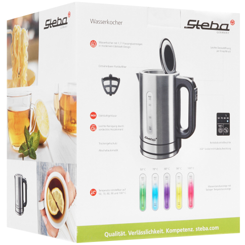 Электрочайник Steba WK 21 INOX серебристый