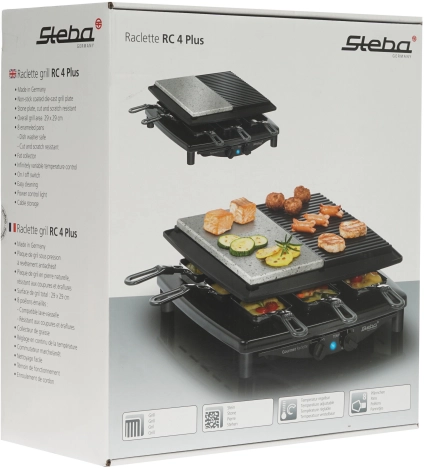Раклетница Steba RC 4 Plus DELUX серебристый
