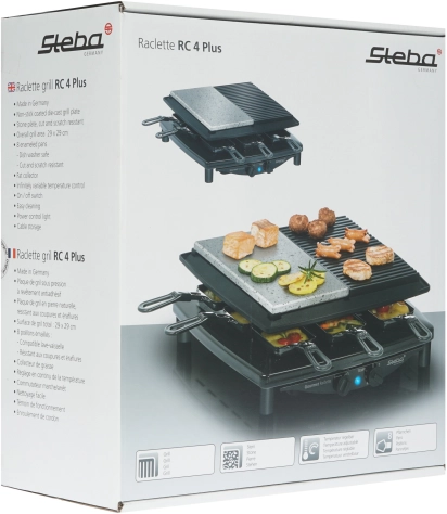 Раклетница Steba RC 4 Plus DELUX Chrome серебристый